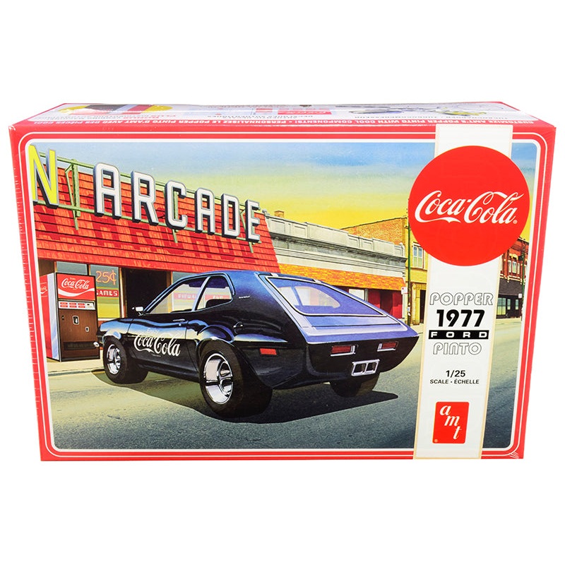 Skill 3 Model Kit 1977 Ford Pinto “Popper” with Vending Machine “Coca-Cola” 2 in 1 Kit 1/25 Scale Model by AMT