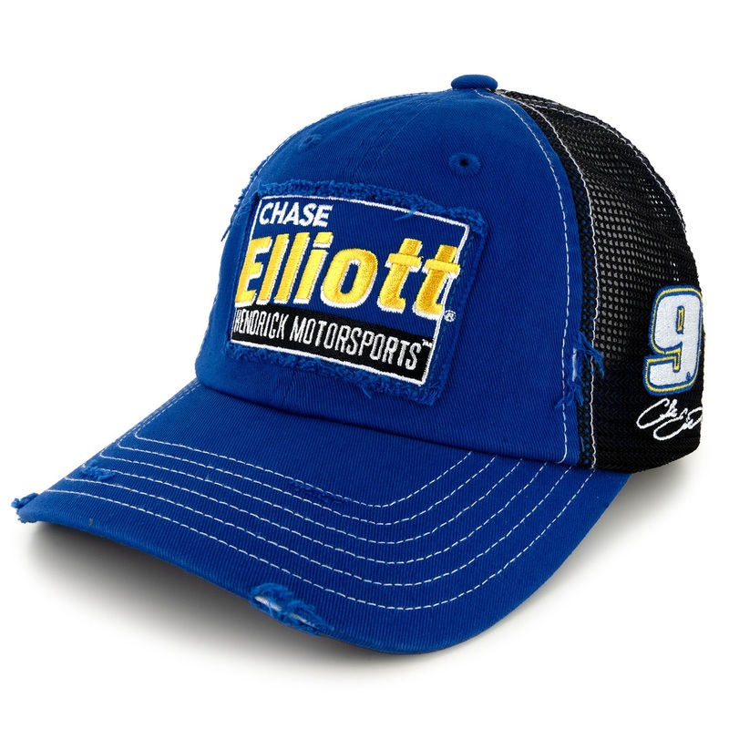 Chase Elliott 2025 Vintage Patch Hat Blue/Black Adult