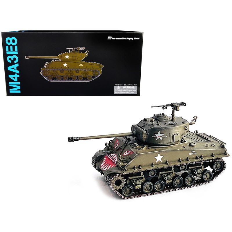 United States M4A3E8 Sherman “Tiger Face” Tank Olive Drab “89th Tank Battalion Korea” (1951) “NEO Dragon Armor” Series 1/72 Plastic Model by Dragon Models