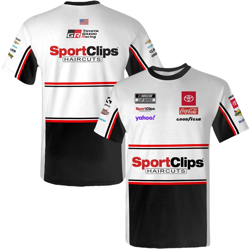 Denny Hamlin 2025 SportClips Sublimated Uniform Pit Crew T-Shirt L