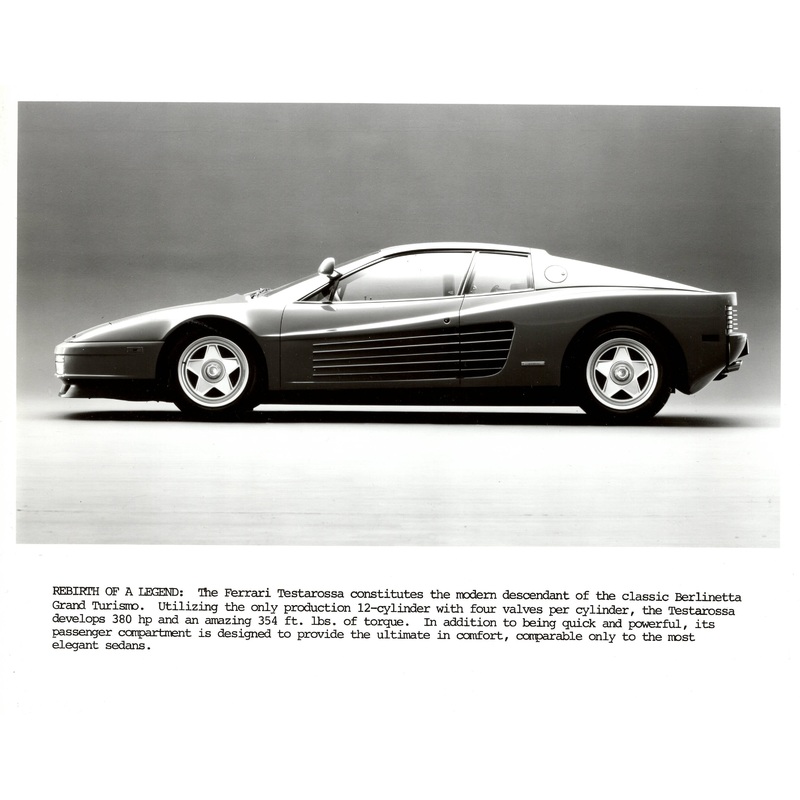 Ferrari Testarossa Press Photo