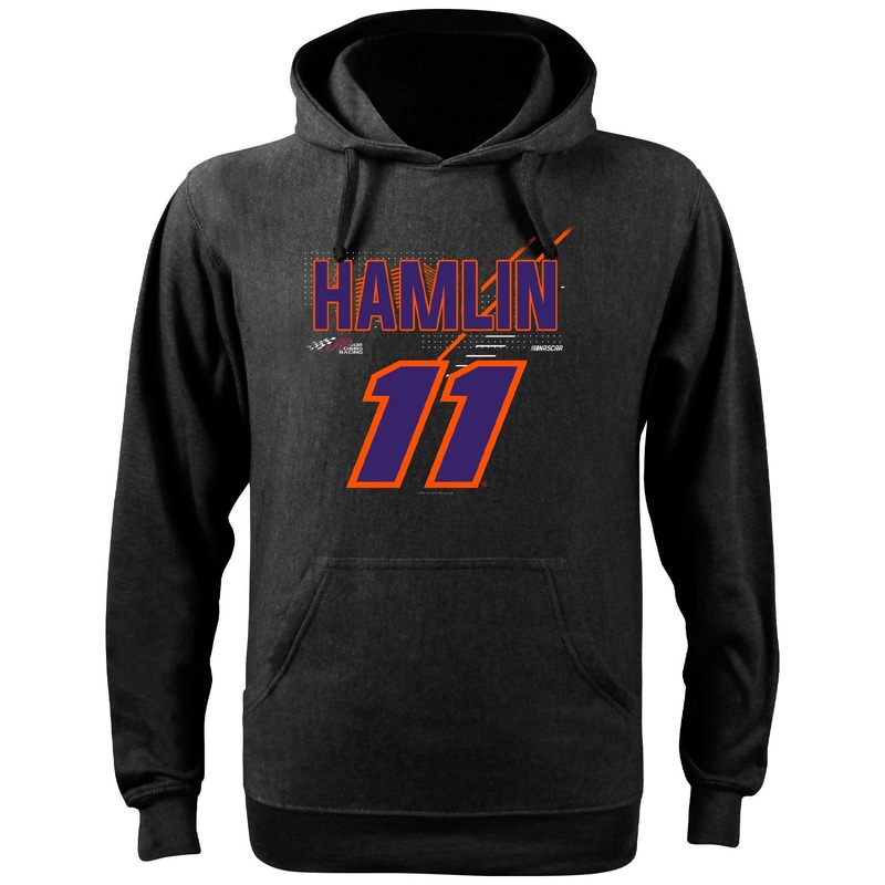 Denny Hamlin Name and #11 Hoodie Outerwear Sweatshirt Black M