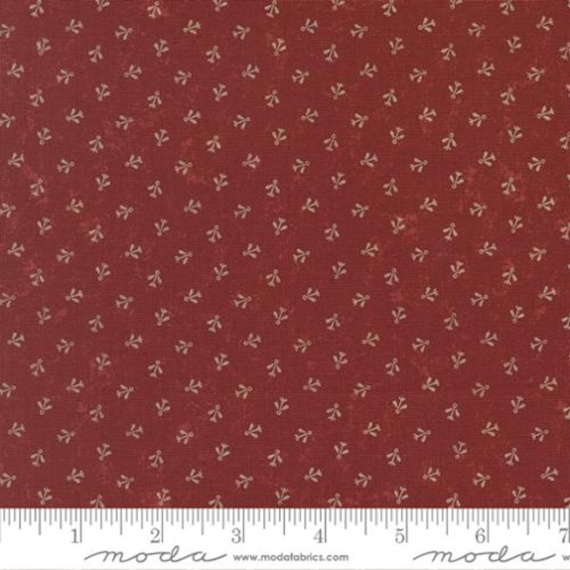 Wheatland Collection Maple Seeds Cotton Fabric 9797 Red