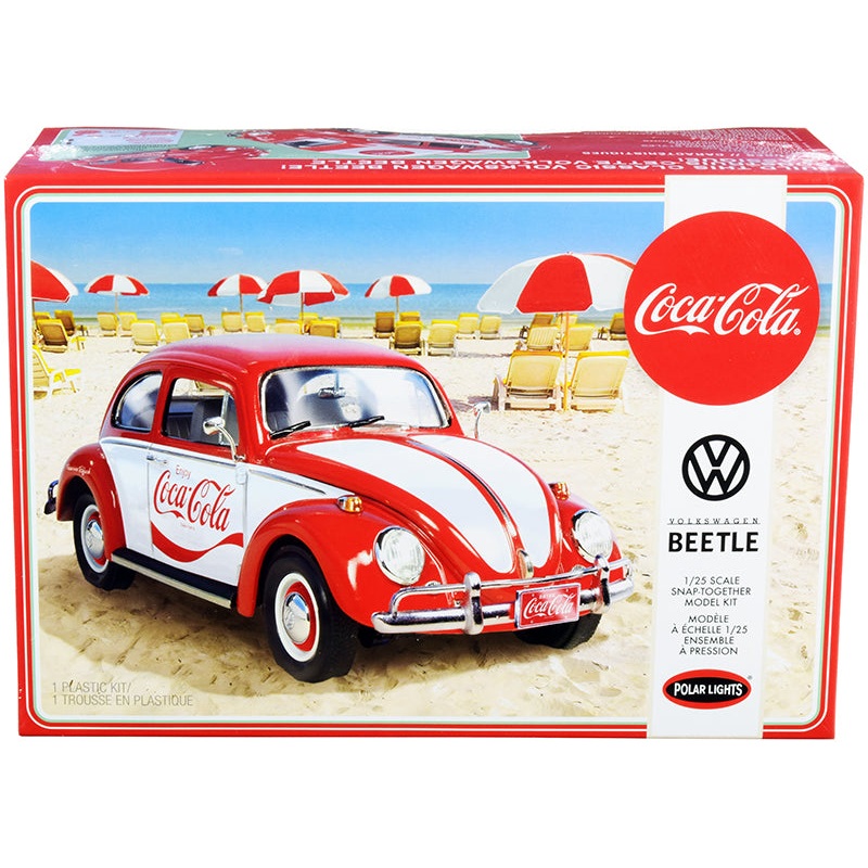 Skill 3 Snap Model Kit Volkswagen Beetle “Coca-Cola” 1/25 Scale Model by Polar Lights