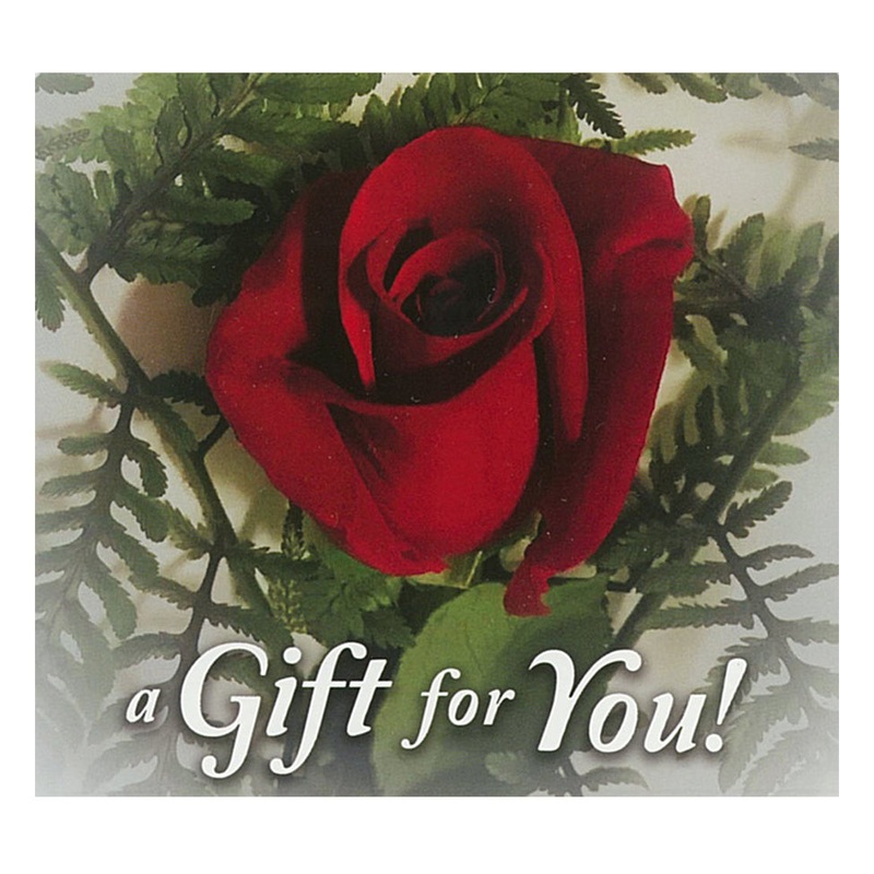 Good’s Store Gift Card in a Red Rose Carrier $10.00