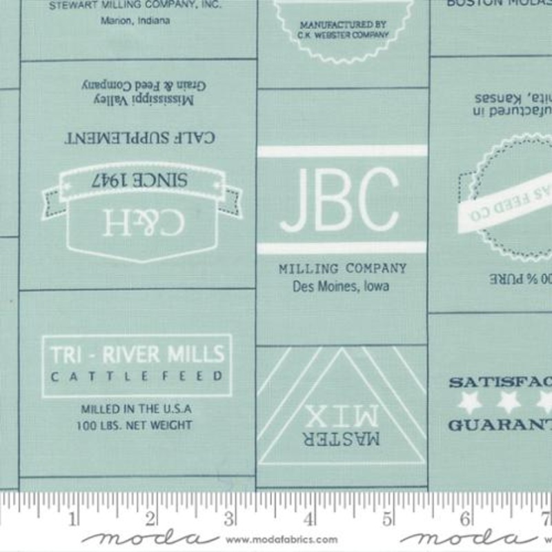 Vintage Collection Brands Cotton Fabric 55650 Aqua