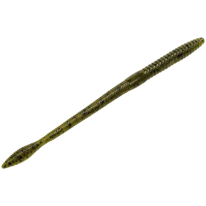 KVD Perfect Plastics Finesse Worm 12-pack 6.5 Inches FIN65 18 – Watermelon Seed with Red Flake