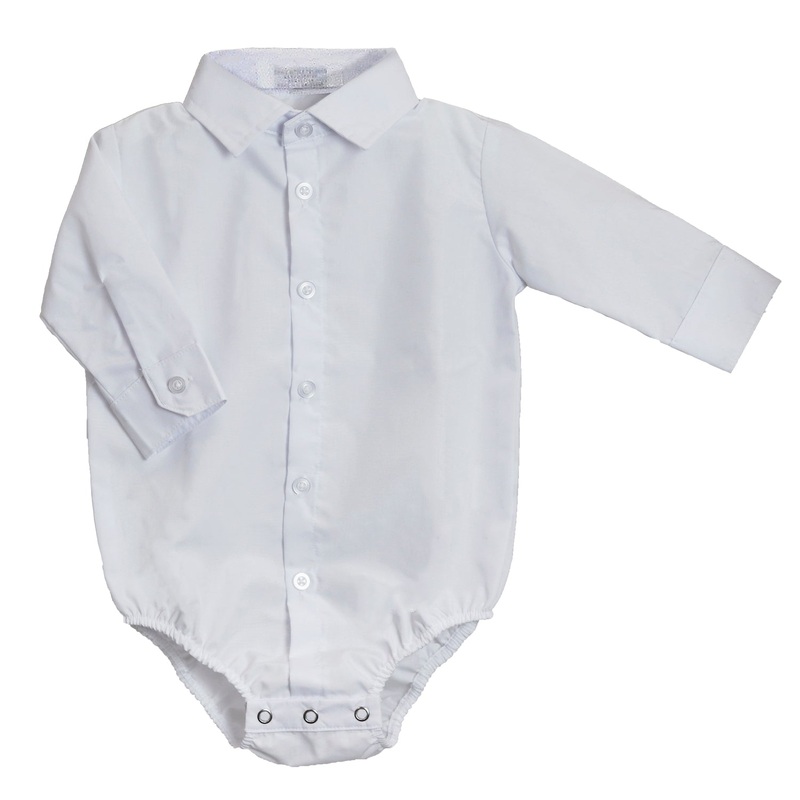 Baby Boys’ White Dress Bodyshirt 3 Months