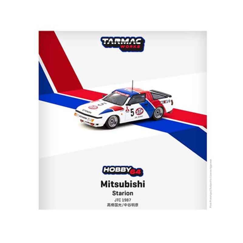 Tarmac Works 1:64 Mitsubishi Starion #5 STP JTC 1987