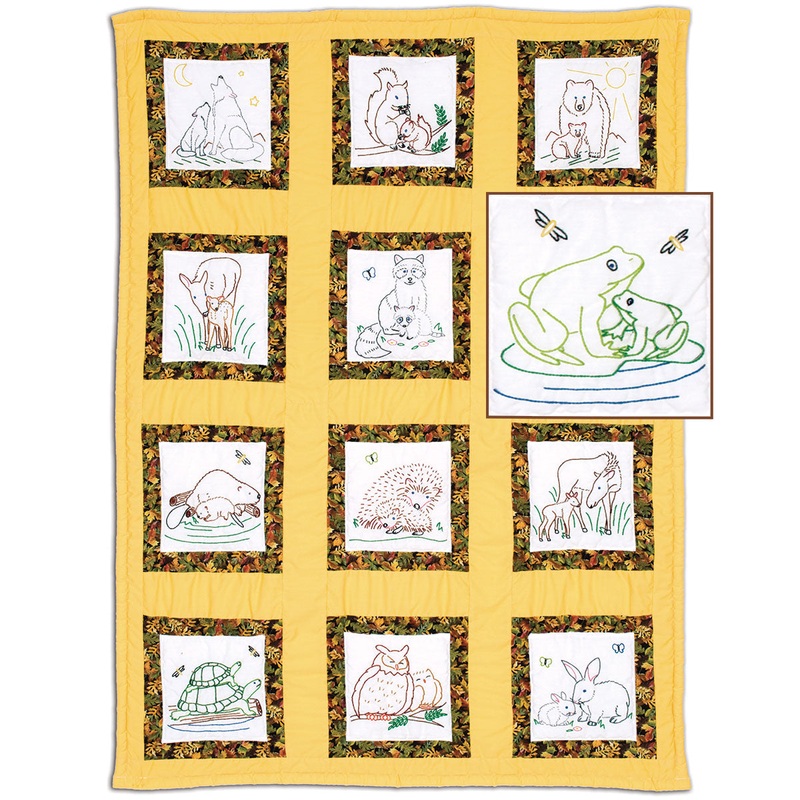 Wilderness Animals 9-Inch Theme Quilt Blocks 737-884
