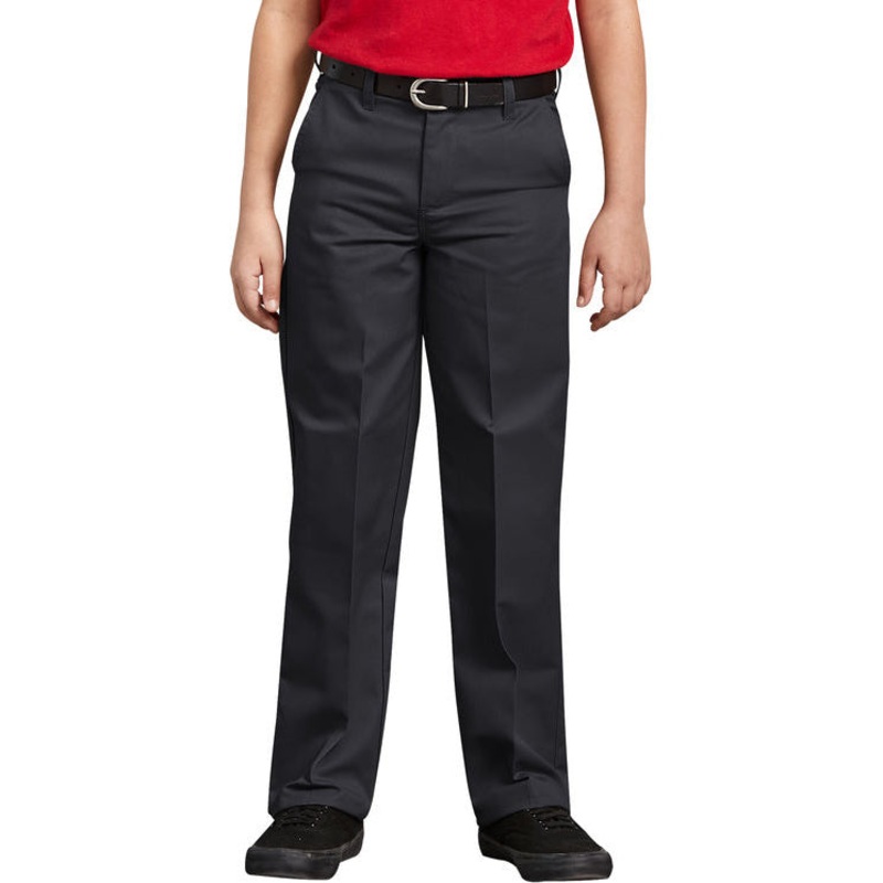 Boys’ Classic Fit Straight Leg Pants KP123 Black 8 Regular