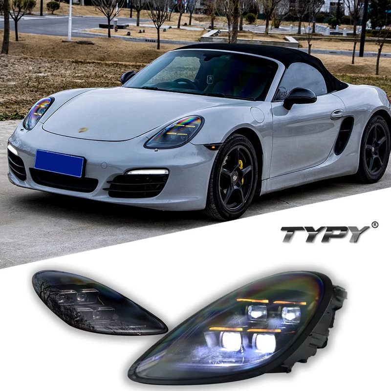 TYPY Car For Porsche Cayman 718 982 Headlight 2013-2023 Upgrade Modified New DRL Dynamic Turn Signal LED light Auto Accessories For 2017-2023 2 pcs CHINA