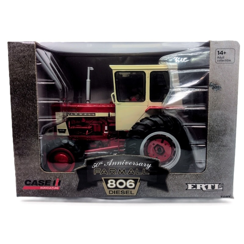 1/16 International Harvester Farmall 806 Diesel Tractor With Cab, 50th Ann.
