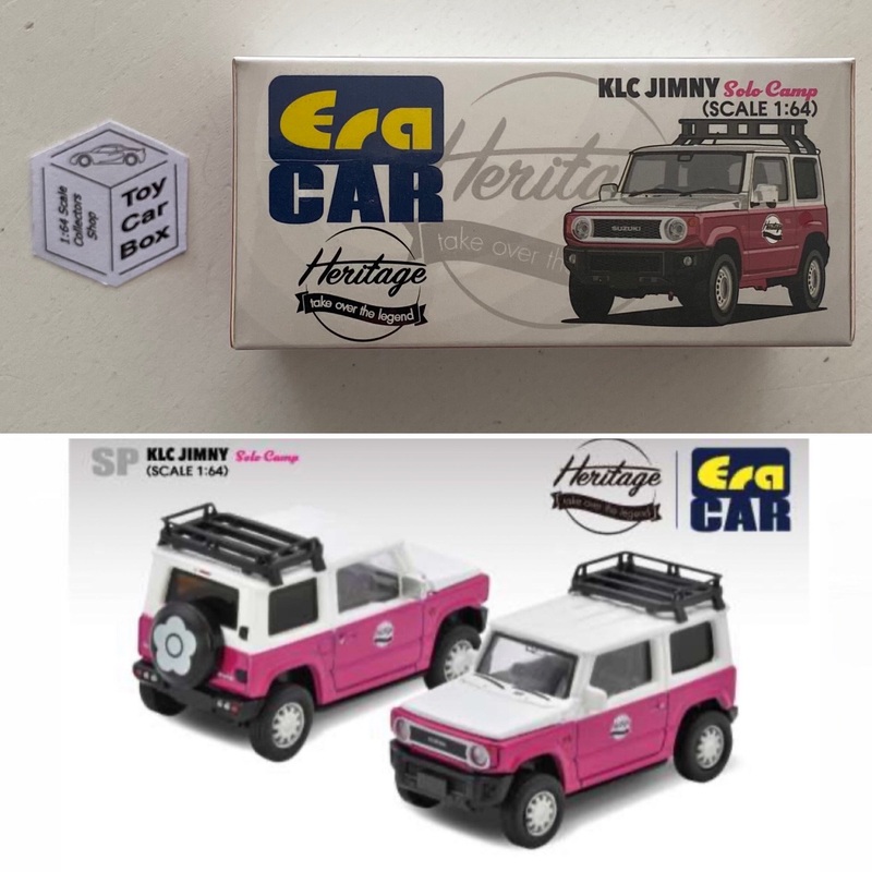 ERA CAR – Suzuki Jimny Heritage KLC Solo Camp (1:64 Scale – Pink – Boxed) H93g