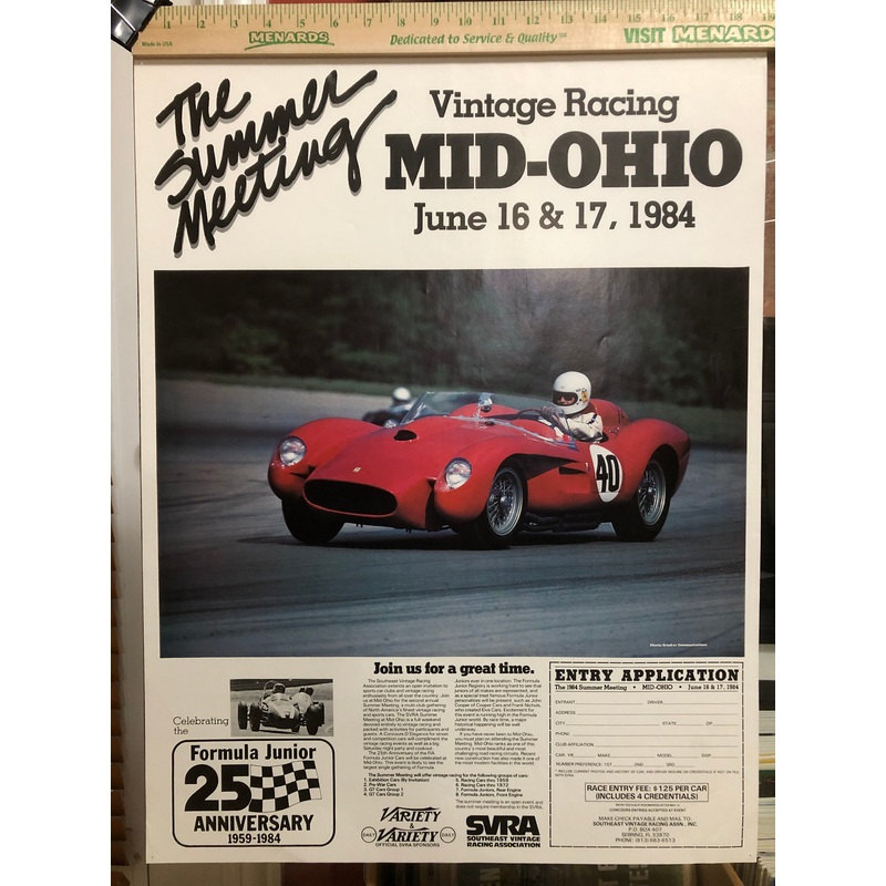 Ohio Vintage Grand Prix 1984 Official Event Poster