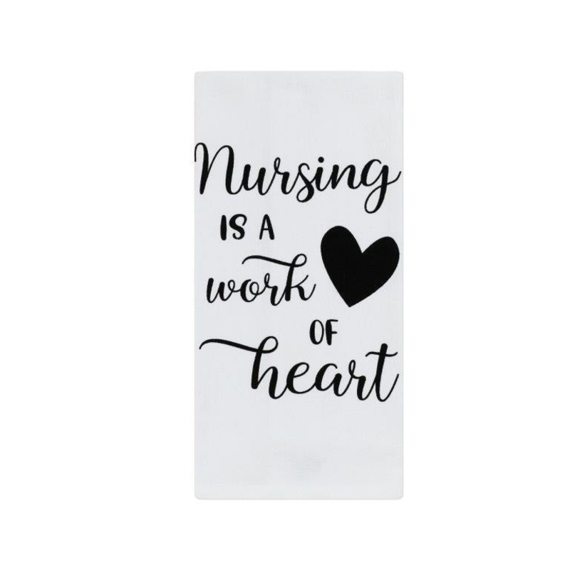 Nursing Is A Work Of Heart Kitchen Towel DKT3020