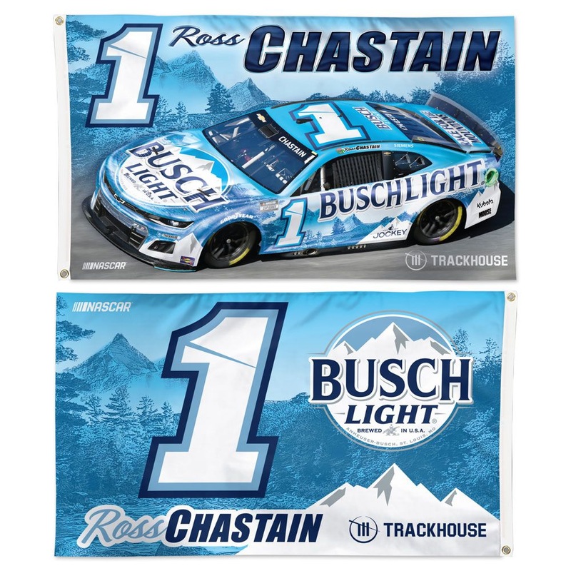 Ross Chastain 2025 Busch Light Two-Sided NASCAR 3×5 Flag