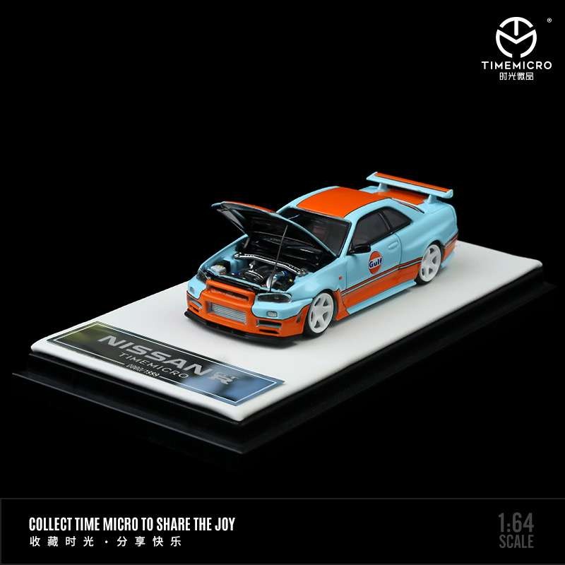Time Micro 1:64 Nissan Skyline GT-R R34 Z-Tune – Gulf
