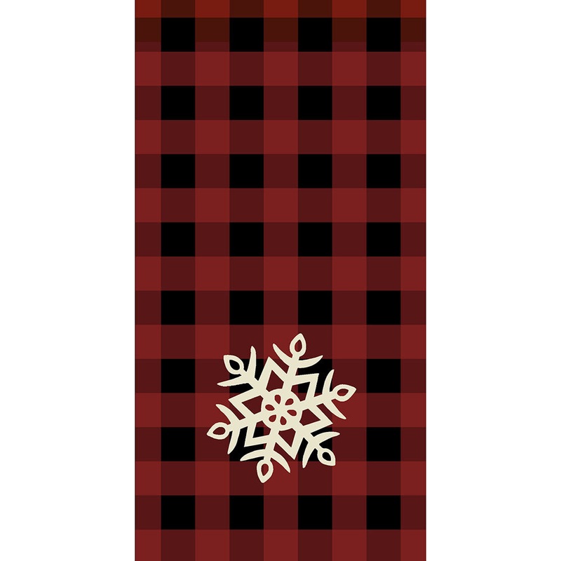 Buffalo Check Snowflake Fiber Reactive Kitchen Towel 18391