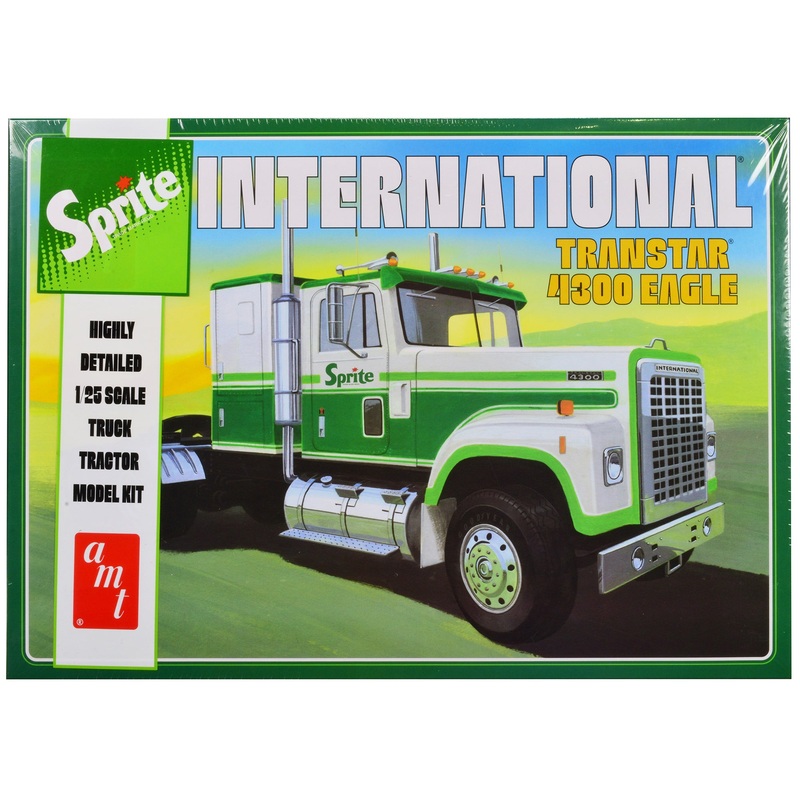 Skill 3 Model Kit International Transtar 4300 Eagle Truck Tractor “Sprite” 1/25 Scale Model by AMT