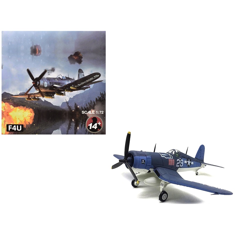 Vought F4U-1D Corsair Fighter Aircraft “VF-17 Jolly Rogers 16-Victory Ace Lt. (jg) Ira Kepford” (1944) United States Navy 1/72 Diecast Model Airplane