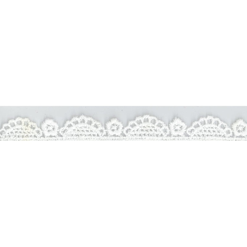 3/8 Inch Venice Lace Trim TRM01 White