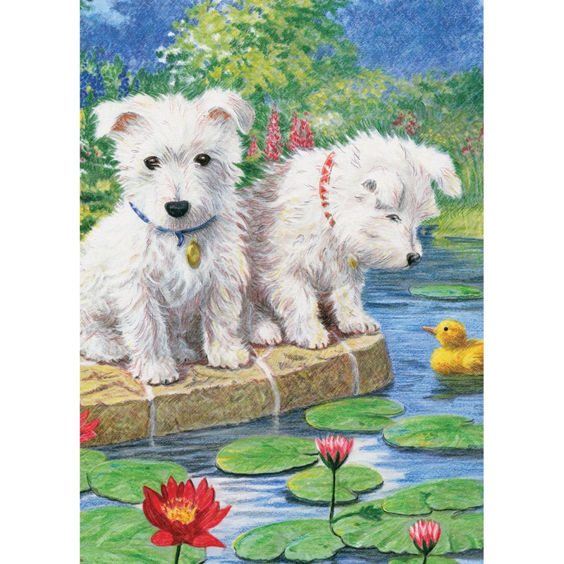 Color Pencil by Number Set Westies CPNMIN-108