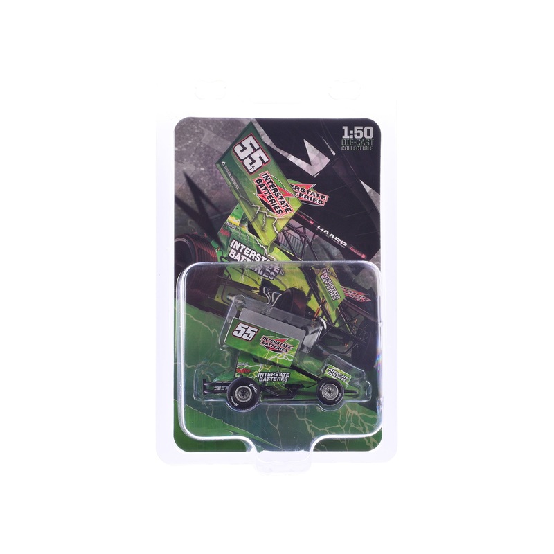 Winged Sprint Car #55 McKenna Haase “Interstate Batteries” McKenna Haase Racing (2024) 1/50 Diecast Model Car by ACME