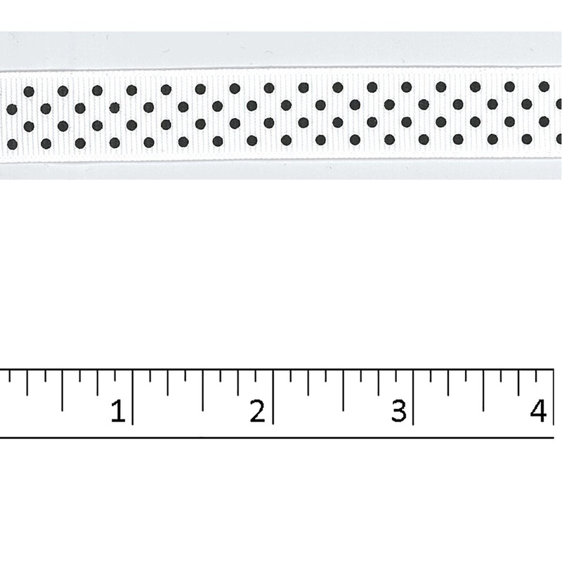 Swiss Dot Crossgrain 5/8 Inch 8084 White Dots on Red