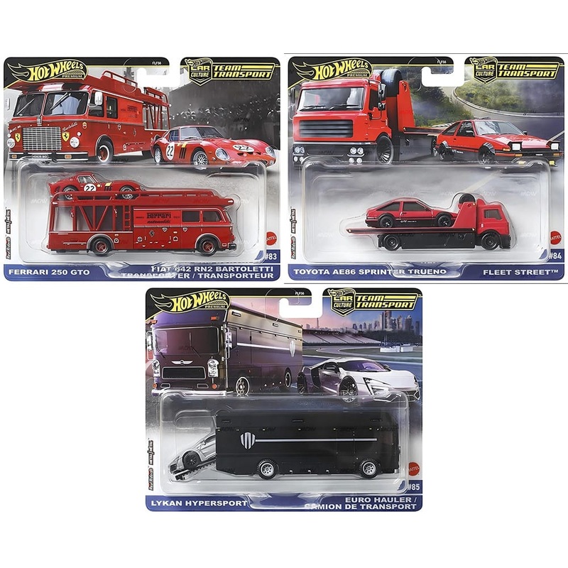 **LIMIT 1** Hot Wheels 1:64 2025 Team Transport – 957H Assortment *Set Of 3*