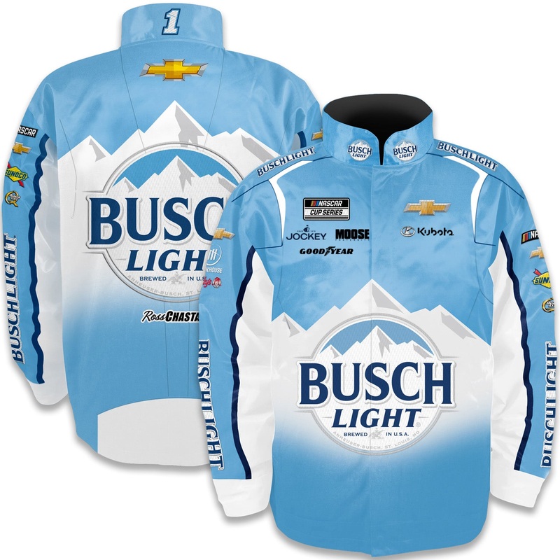 Ross Chastain 2025 Busch Light Uniform Pit Outerwear Jacket L