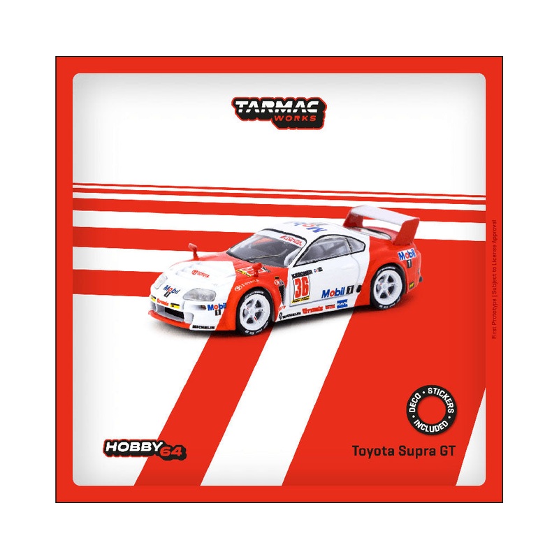 Tarmac Works 1:64 Toyota Supra GT BPR Zhuhai 1995 J. J. Lehto / Y. Dalmas #36