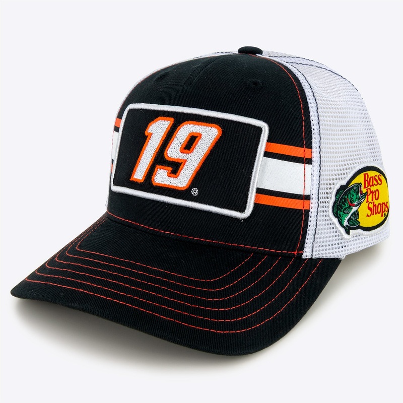 Chase Briscoe 2025 Striped #19 Mesh Hat Black/White Adult