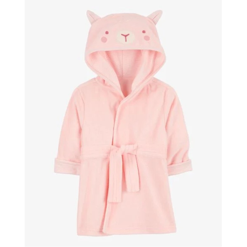 Baby Girls’ Pink Sheep Hooded Bath Robe 1R038910-650