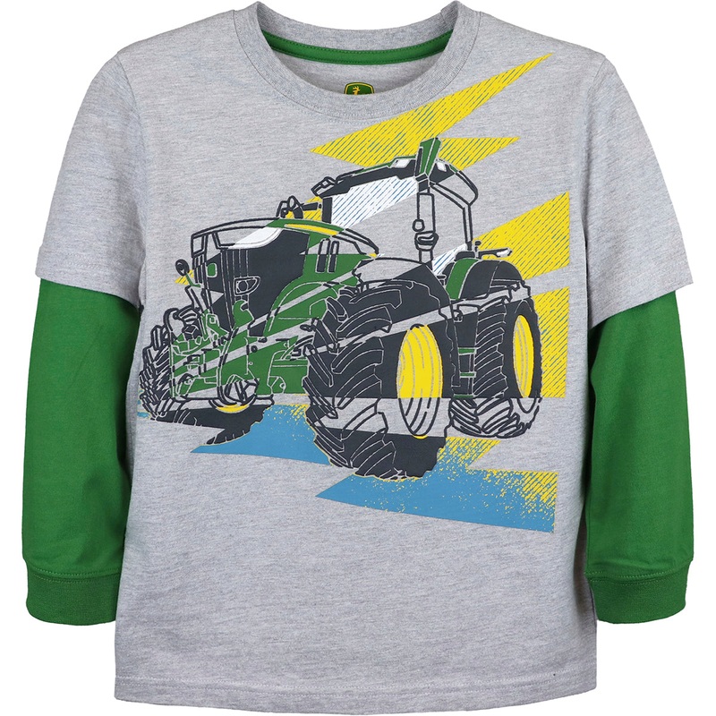 Boys’ Long-Sleeve Tractor Lightening Tee J4T564HC 5