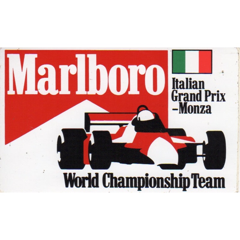 Marlboro World Championship Team Italian GP Sticker