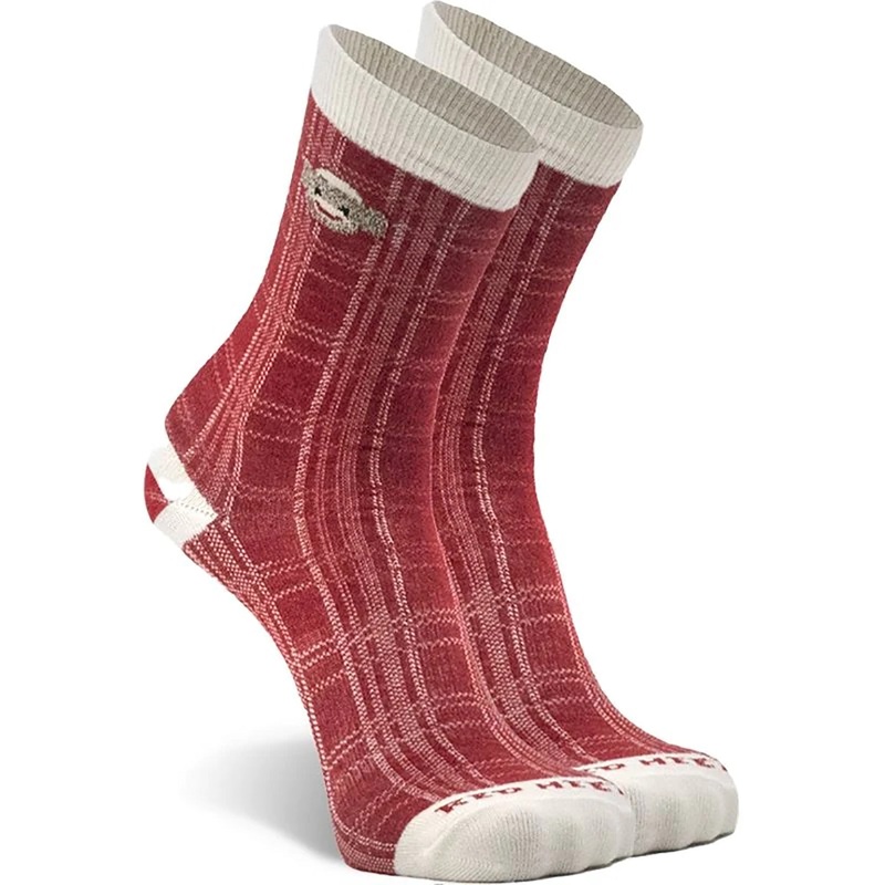 Women’s Monkey Plaid Ultra-Lightweight Crew Socks 4596 Small