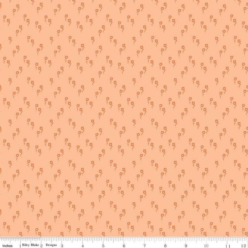 Wanderlust Collection Jasmine Cotton Fabric C15476 Apricot