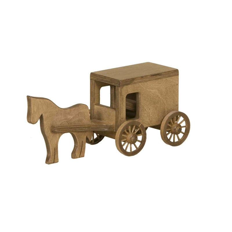 Wooden Horse & Buggy Toy 155