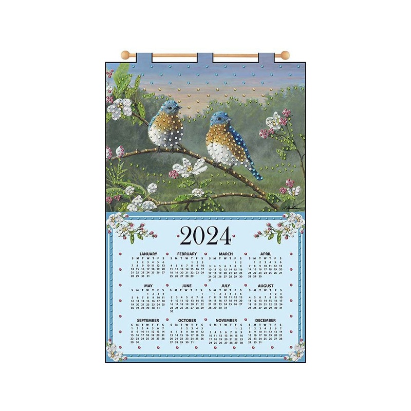 Bluebirds 2024 Sequin Calendar 4717