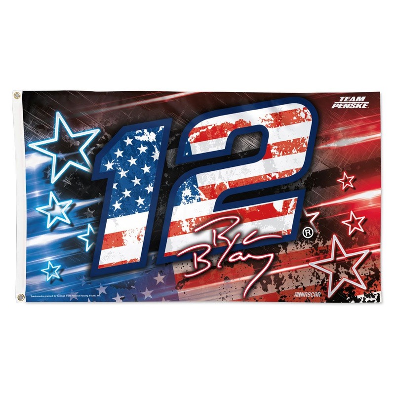 Ryan Blaney Patriotic #12 NASCAR 3×5 Flag