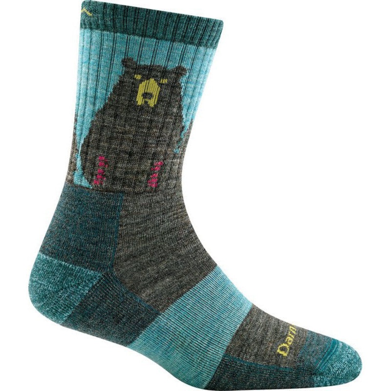 Women’s Bear Town Crew Sock 1970 Aqua Small