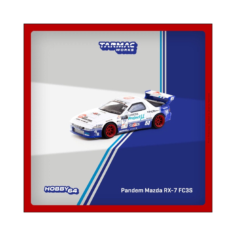 Tarmac Works 1:64 Pandem Mazda RX-7 FC3S Drift