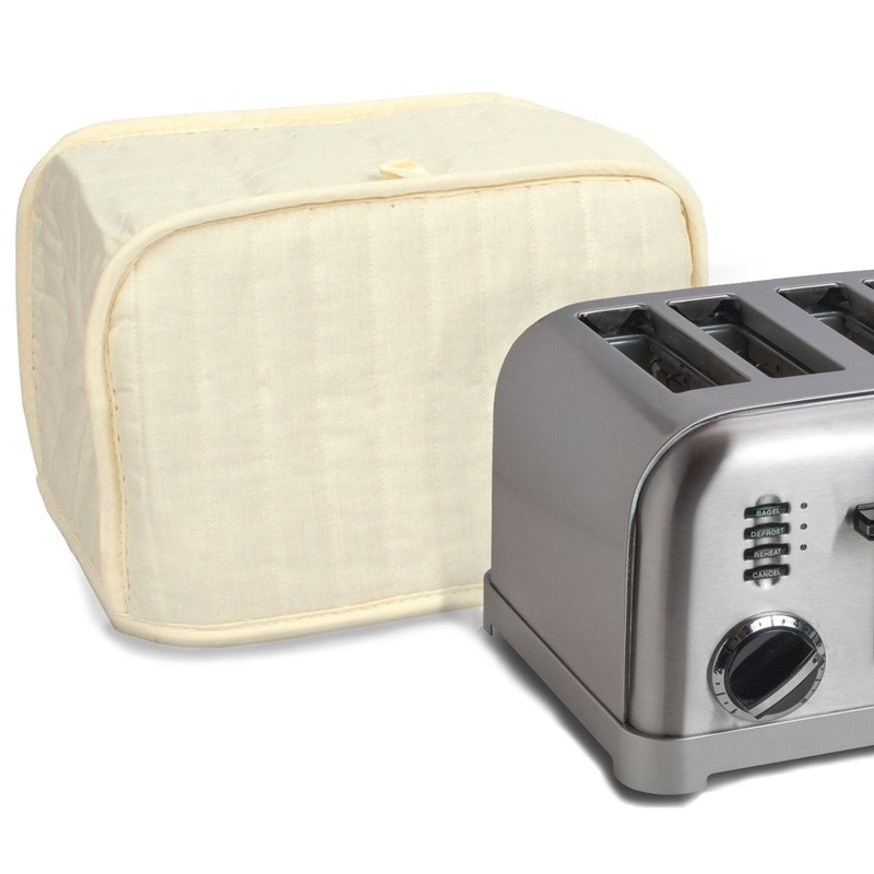 Toaster Cover 4 Slice Washable Natural
