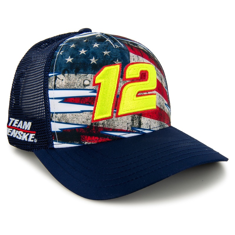 Ryan Blaney Patriotic Sublimated Hat Adult
