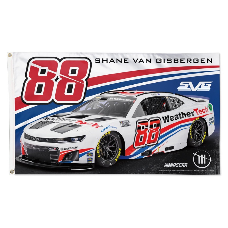 Shane van Gisbergen 2025 WeatherTech #88 Car 3×5 Flag