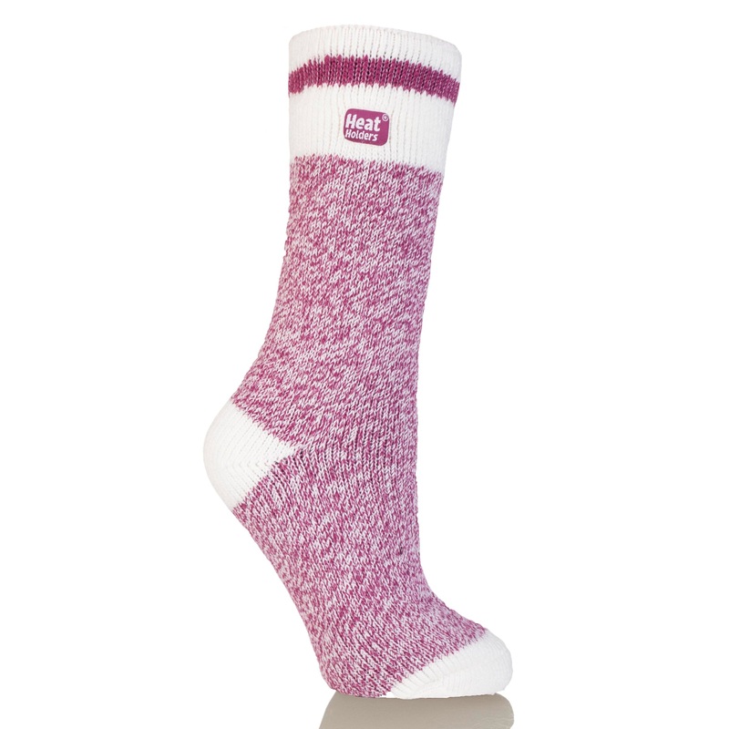 Women’s Cream Block Twist Socks LH1016 Berry