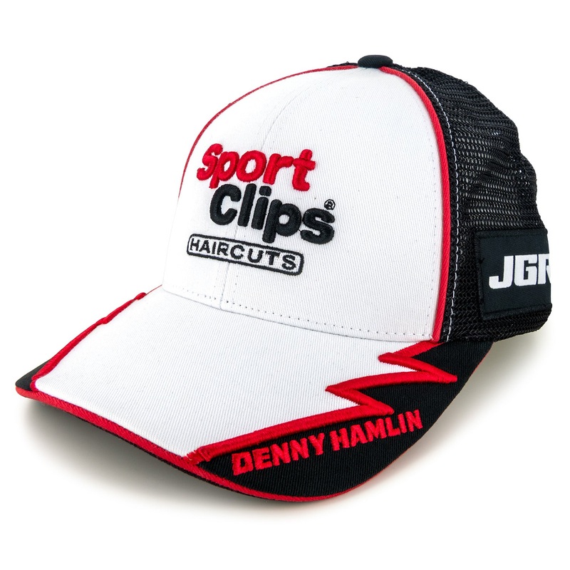 Denny Hamlin 2025 Element Sponsor Hat White/Black Adult