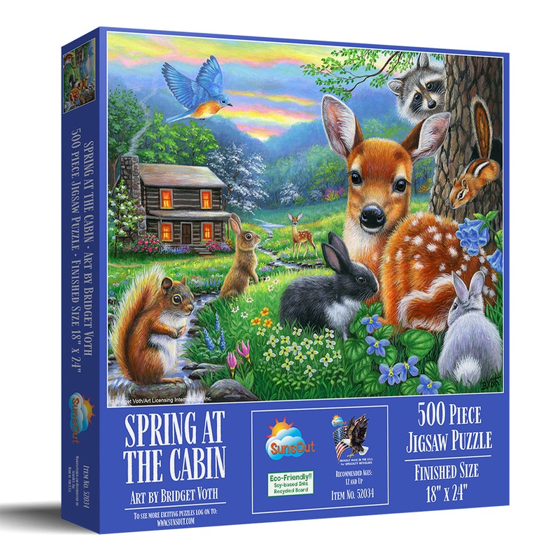 Spring at the Cabin 500 PC Puzzle 52034