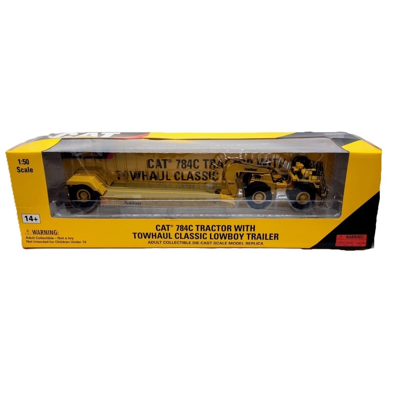 1/50 CAT 784C Tractor +Lowboy Trailer Diecast Model 2009 Norscot